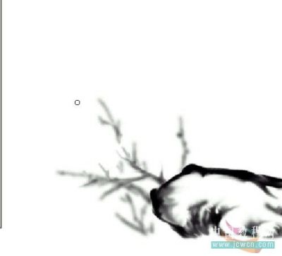 Photoshop鼠绘教程：绘制中国韵味水墨画_墨菊