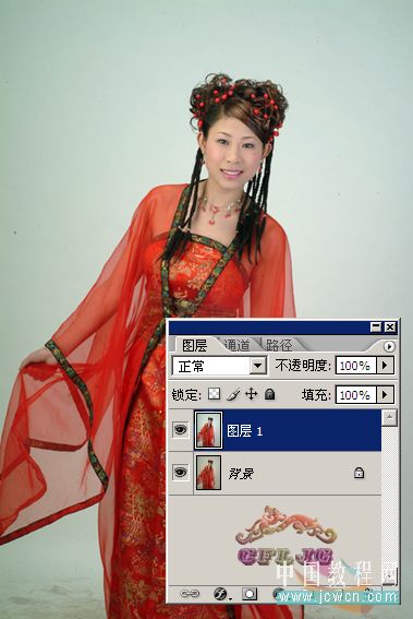 Photoshop教程：红色婚纱抠图技巧