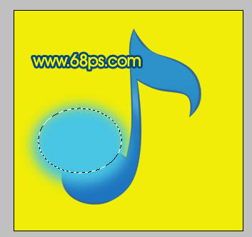 Photoshop制作一个漂亮的水晶音符图标