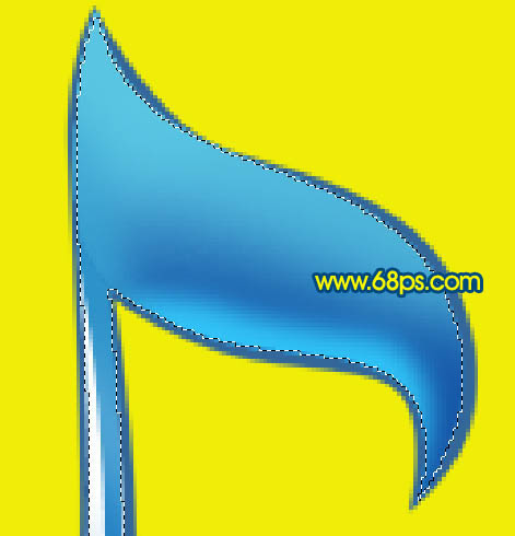 Photoshop制作一个漂亮的水晶音符图标