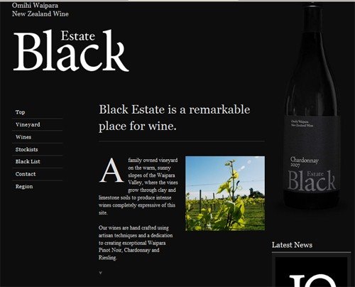 国外葡萄酒生产商企业网站设计