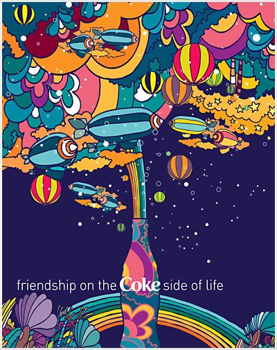 20张可口可乐漂亮的艺术插画
