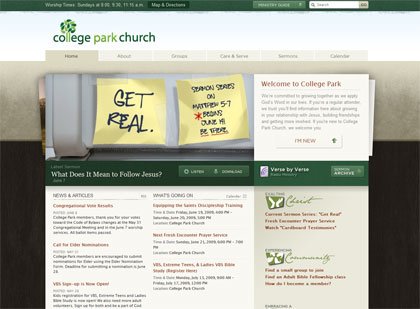 30个国外漂亮的教堂网站设计