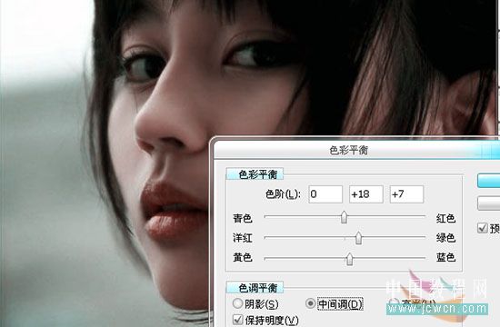 Photoshop修正偏色的人物照片