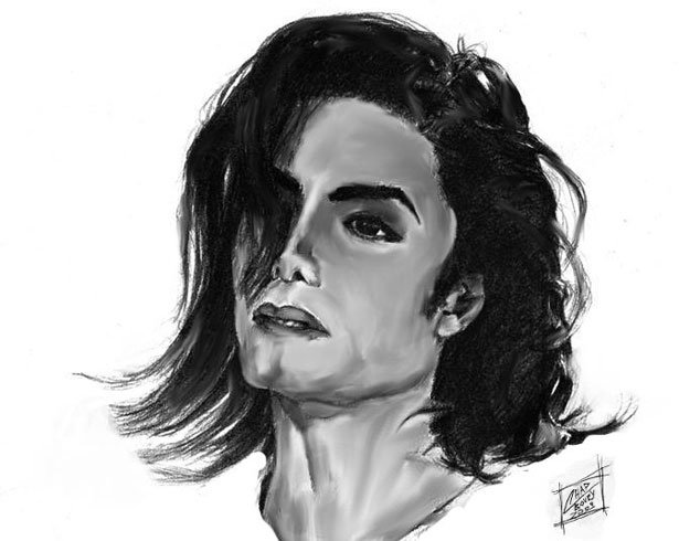 纪念流行音乐之王:迈克尔·杰克逊(Michael&nbsp;Jackson)艺术插画欣赏