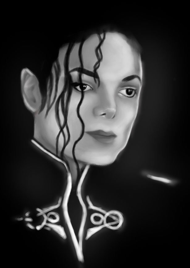 纪念流行音乐之王:迈克尔·杰克逊(Michael&nbsp;Jackson)艺术插画欣赏