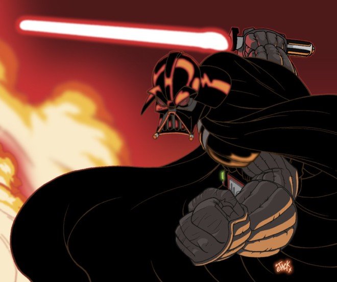 机械战将：Darth Vader插画作品