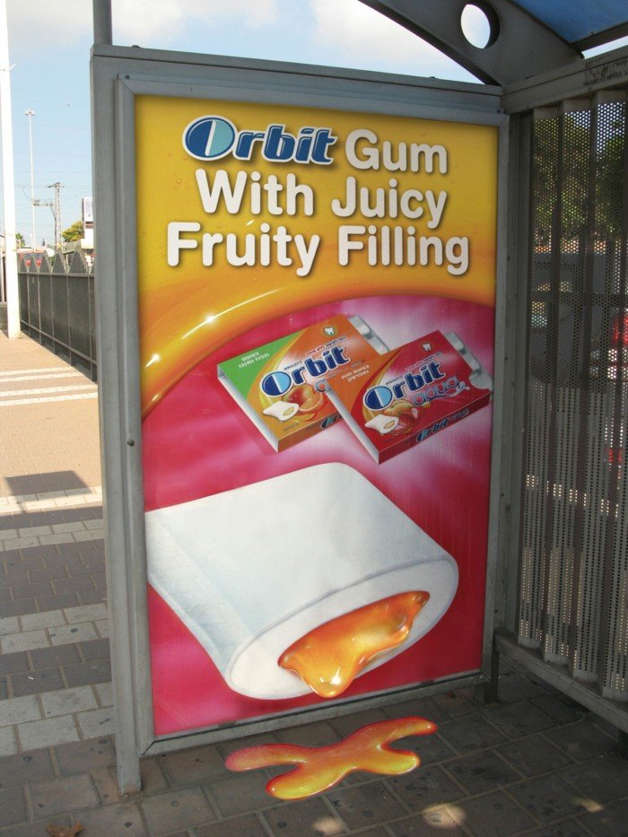 Orbit Gum口香糖户外创意广告