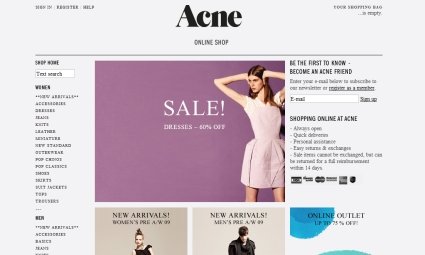 20个简约风格的电子商务网站欣赏