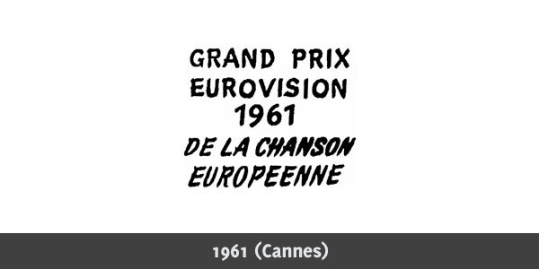 欧洲歌唱大赛(Eurovision Song Contest)标志欣赏 1956-2010