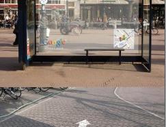 Google Street View 超酷创意的公交车站广告