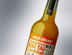 WestEleven鸡尾酒瓶贴设计