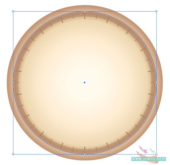 Illustrator鼠绘教程：简单绘制金色指南针(2)