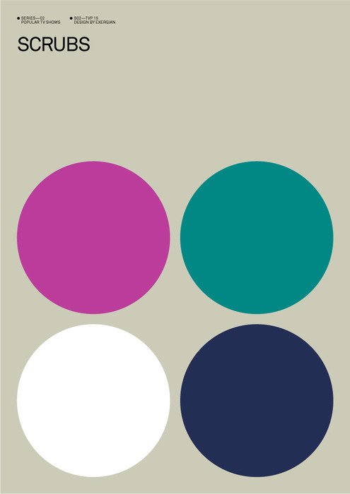 简单的几何元素构成:Albert&nbsp;Exergian独特的海报设计