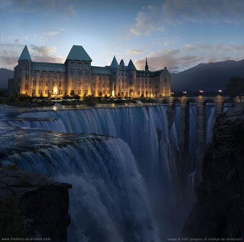 Castle of Valleyfield at dawn