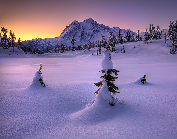 一组漂亮的冬季雪景照片欣赏