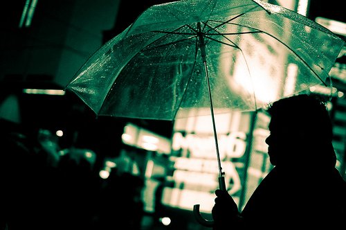 摄影欣赏：雨伞下的风景