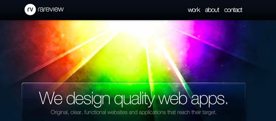55个色彩丰富的网页设计欣赏