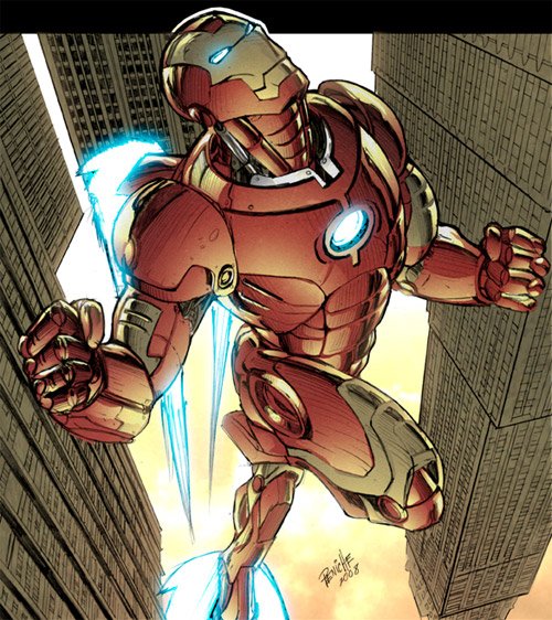 英雄漫画人物:钢铁侠插画作品欣赏