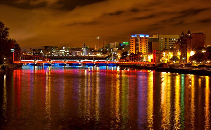 璀璨的城市夜景摄影