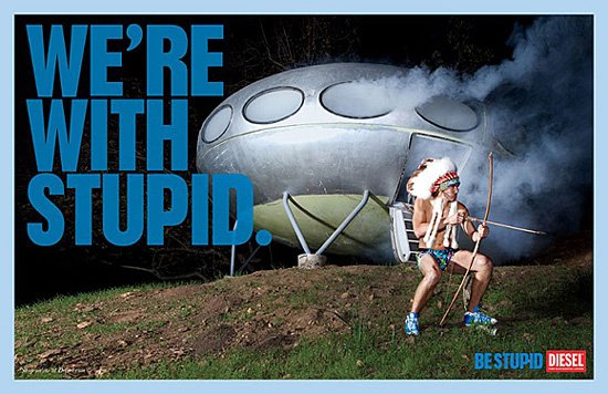 Diesel广告:be stupid