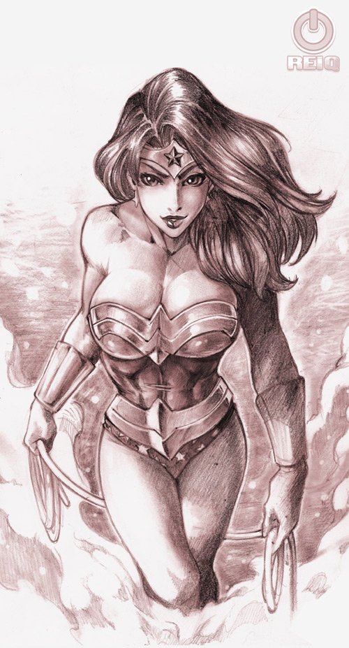 漫画英雄插画欣赏：神奇女侠 Wonder Woman