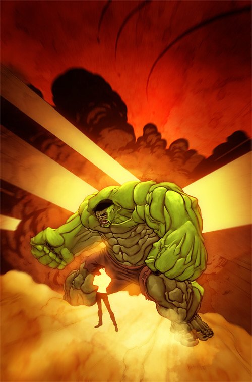 动漫人物：绿巨人Hulk 插画欣赏