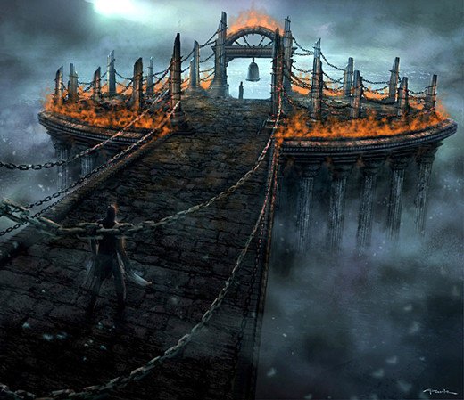 电子游戏概念艺术插图作品