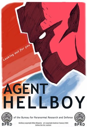 漫画人物地狱男爵(Hellboy)插画作品欣赏