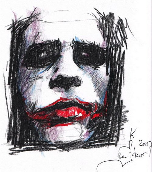 动漫人物：小丑The Joker插画欣赏