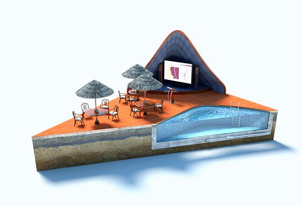 Psyho为旅游公司设计的3D插画