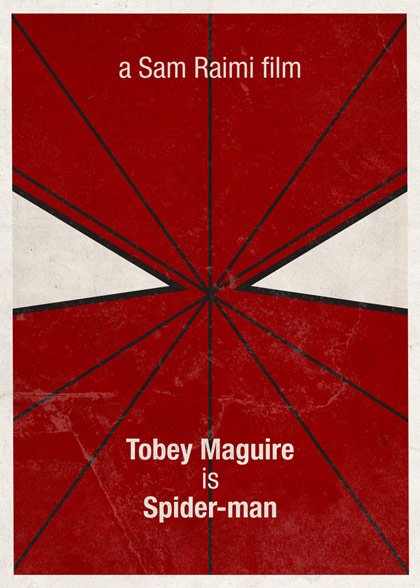 25张超级英雄极简海报作品