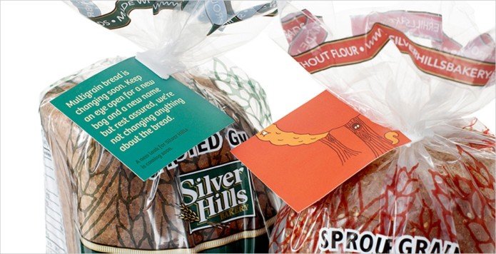 Silver hills面包包装袋设计