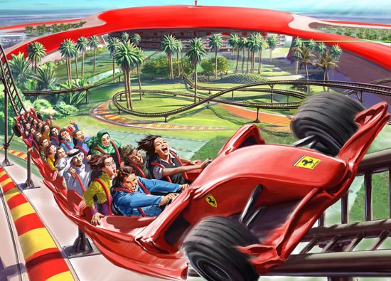 阿布扎比法拉利主题公园Ferrari World Abu Dhabi