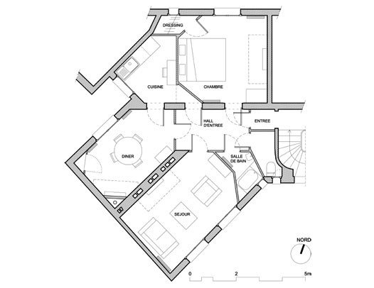 完美的空间利用：60平米公寓室内设计