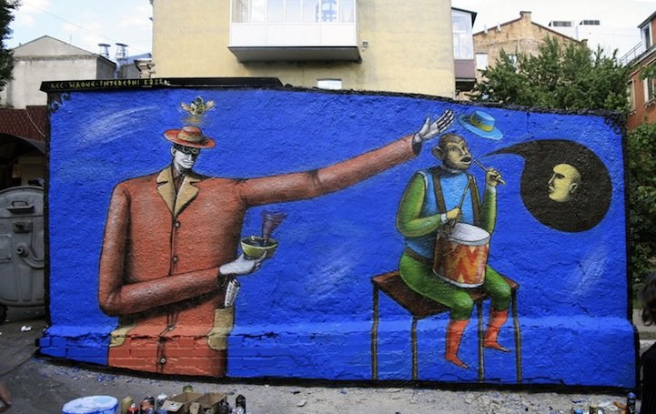 来自东欧的超现实主义街头艺术
