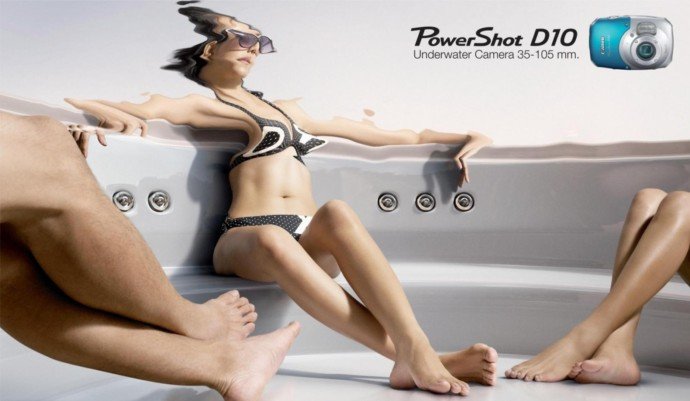 Canon PowerShot D10防水相机广告