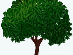 IllustratorCS4鼠绘教程:卡通绿叶子大树