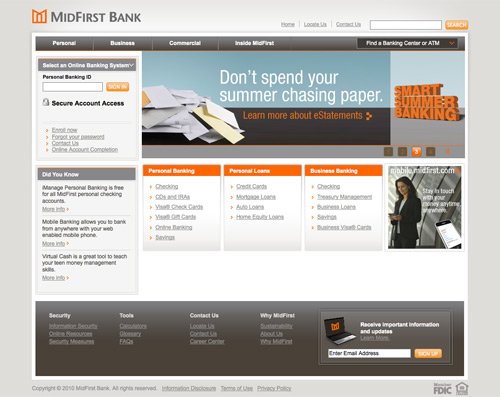 13个国外银行网站设计欣赏