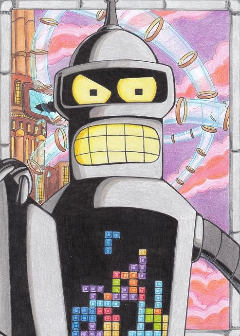 动画剧集：飞出个未来(Futurama)插画欣赏