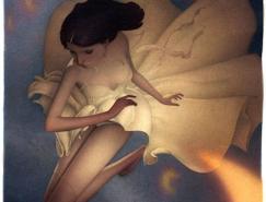 eric fortue超现实水彩画作