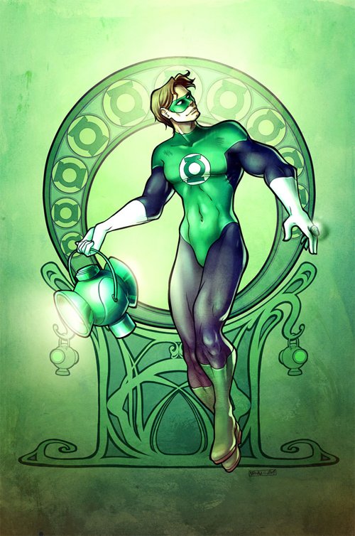 30张漫画人物绿灯侠(Green Lantern)插画作品