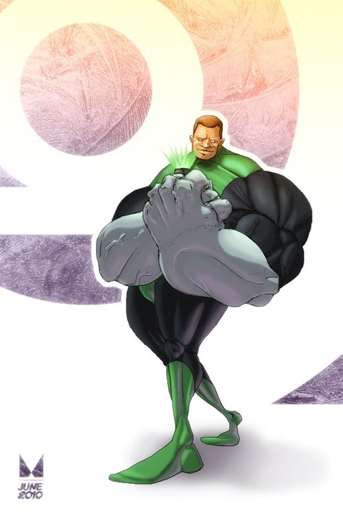 30张漫画人物绿灯侠(Green Lantern)插画作品