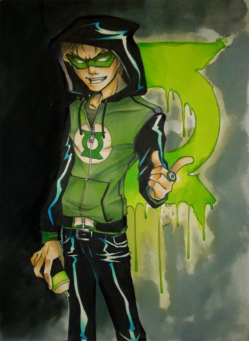 30张漫画人物绿灯侠(Green Lantern)插画作品