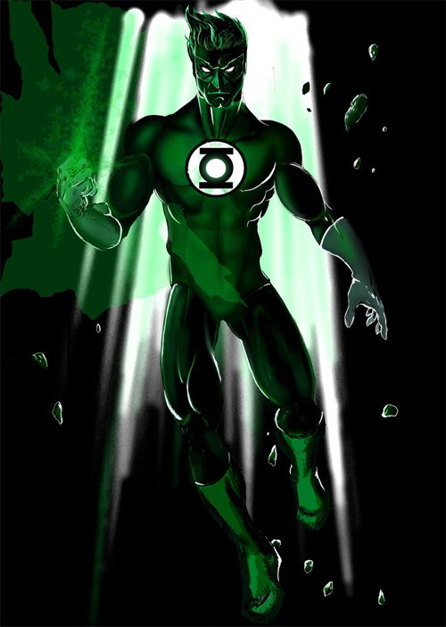 30张漫画人物绿灯侠(Green Lantern)插画作品