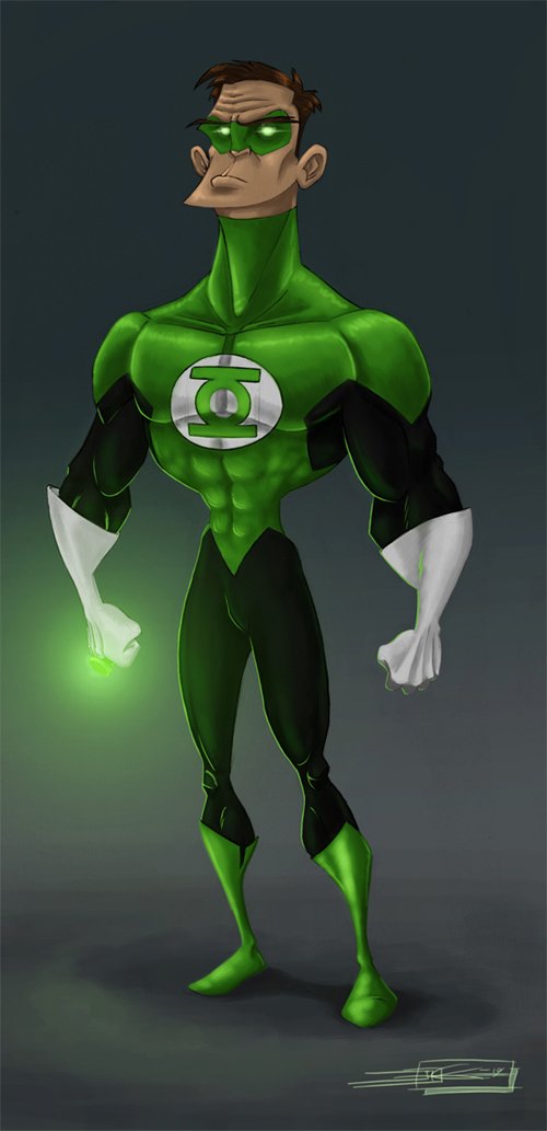 30张漫画人物绿灯侠(Green Lantern)插画作品