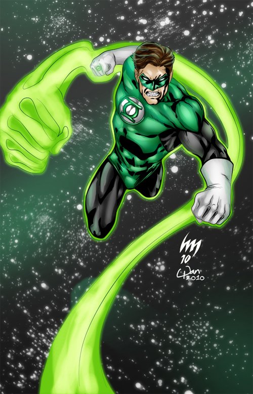 30张漫画人物绿灯侠(Green Lantern)插画作品