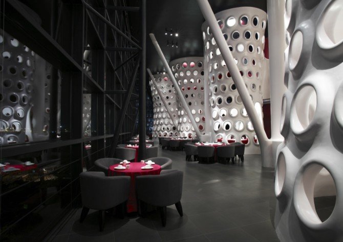 深圳蜂巢概念餐厅室内设计