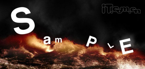 Photoshop制作神秘的海洋文字特效