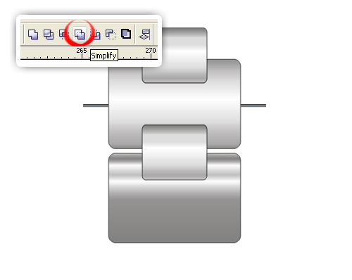 CorelDraw创建一个钢制手表